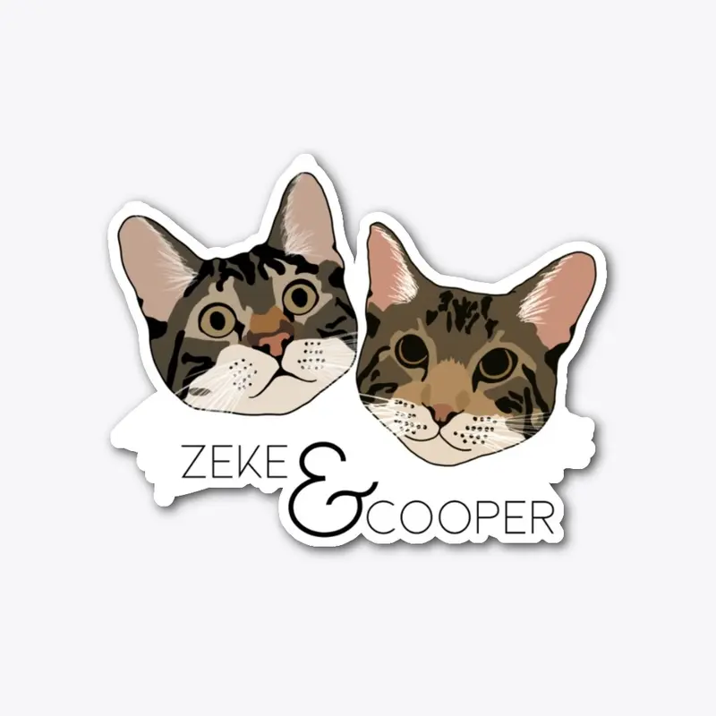 Zeke and Cooper Cartoon